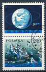 1976 przywieszka nad znaczkiem kasowane
