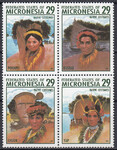Micronesia Mi.0356-359 czworoblok czyste**