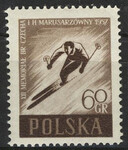 0858 ab papier średni guma żółtawa czysty** XII Memoriał B.Czecha i H.Marusarzówny