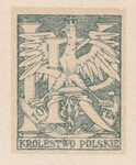 018 Projekt konkursowy barwa zielona- Ludwik Gardowski Polskie Marki Pocztowe 1918 rok