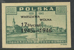 0390 czysty** 1 rocznica wyzwolenia Warszawy