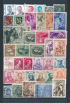 Belgia zestaw znaczków kasowanych