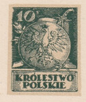 016 Projekt konkursowy barwa zielona- Edmund Bartłomiejczyk Polskie Marki Pocztowe 1918 rok