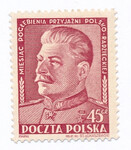 0569 b papier biały średni gładki guma żółtawa czysty** Miesiąc przyjaźni polsko-radzieckiej