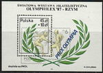 2964 Blok 134 czysty** Światowa Wystawa Filatelistyczna "Olymphilex '87" w Rzymie