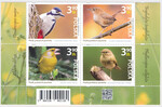 5366-5369 czwórka napisy łacińskie czysta** Ptaki polskich parków