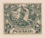 036 Projekt konkursowy barwa zielona- M. Bystydzieński Polskie Marki Pocztowe 1918 rok