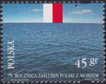3372 przesunięcie perforacji czysty** 75 rocznica zaślubin Polski z morzem