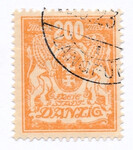 WMG 136 kasowany Wydanie obiegowe - herb Gdańska