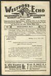 Weltpost-Echo nr 5 1920 rok