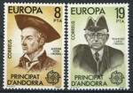 Andorra hiszpańska 131-132 czyste** Europa Cept