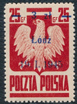 0351 II papier żółtawobiały średni gładki guma bezbarwna matowa czysty**