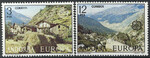 Andorra hiszpańska 107-108 czyste** Europa Cept