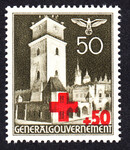 GG 054 czysty** Wydanie z dopłatą na Niemiecki Czerwony Krzyż