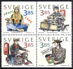 Szwecja Mi.1964-1967 czwórka czyste**