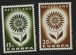 Holandia Mi.0827-828 czyste** Europa Cept