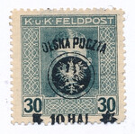 0022 a ZL 12½:12¾ uszkodzona lewa gwiazdka i P Polska gwarancja czysty* II Wydanie lubelskie (III)
