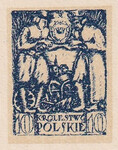 043 Projekt konkursowy barwa niebieska- Jerzy Sosnkowski, Tadeusz Gronowski Polskie Marki Pocztowe 1918 rok