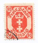WMG 134 kasowany Wydanie obiegowe - herb Gdańska