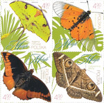 5452-5455 w czwórce I czysty** Motyle