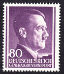 GG 112 czysty** Portret A.Hitlera na jednolitym tle