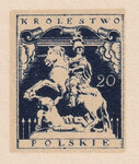 012 Projekt konkursowy barwa niebieska- Edward Trojanowski Polskie Marki Pocztowe 1918 rok