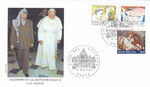 Watykan koperta okolicznościowa spotkanie Jana Pawła II z Jasirem Arafatem
