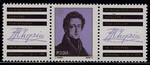 2261 znaczek z dwoma przywieszkami czyste** IX Międzynarodowy Konkurs Pianistyczny im. F.Chopina