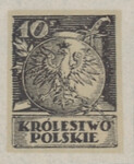 016 Projekt konkursowy barwa brązowa- Edmund Bartłomiejczyk Polskie Marki Pocztowe 1918 rok