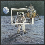 3062 Blok 139 B czyste** 20 rocznica pierwszego lądowania na Księżycu 