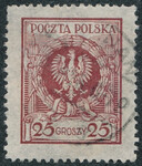 0189 kasowany Orzeł w wieńcu