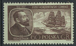 0898 b papier średni gładki czyste** 100 rocznica urodzin Józefa Conrada-Korzeniowskiego