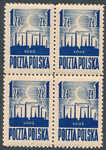 0358 ex ciemnoniebieski papier średni ZL 11 czwórka gwarancja czysty**