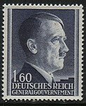 GG 088 a ząbkowanie 14:14½ czysty** Portret A.Hitlera na tle siatkowanym