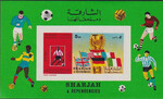Sharjah Mi.0653 blok 65 B cięty zielony czysty**