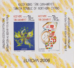 Turcja Cypryjska Mi.0642-643 Blok 25 B cięty czysty** Europa Cept