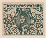 060 Projekt konkursowy barwa zielona- Józef Tom Polskie Marki Pocztowe 1918 rok