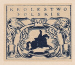 011 Projekt konkursowy barwa niebieska- Edward Trojanowski Polskie Marki Pocztowe 1918 rok