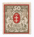 WMG 094 Lb złoty/karminowy czysty* Wydanie obiegowe - herb Gdańska