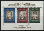 Liechtenstein 0942-944 czysty** Blok 13 