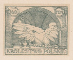 019 Projekt konkursowy barwa zielona- Ludwik Gardowski  Polskie Marki Pocztowe 1918 rok