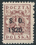 Śląsk Cieszyński 02 I a liliowobrązowy czysty** Wydanie dla Śląska Cieszyńskiego