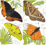 5452-5455 w czwórce III czysty** Motyle