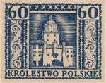 111 Projekt konkursowy barwa niebieska- Jan Ogórkiewicz Polskie Marki Pocztowe 1918 rok