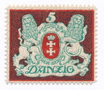 WMG 081 znak wodny Wz.10 L czysty** Wydanie obiegowe - herb Gdańska