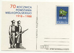 Cp 0989 czysta 70 rocznica Powstania Wielkopolskiego