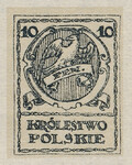 005 Projekt konkursowy barwa czarna- Wacław Husarski, Józef Tom Polskie Marki Pocztowe 1918 rok