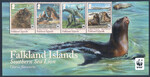 Falkland Islands Mi.1143-1146 pasek margines czyste** WWF
