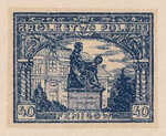 128 Projekt konkursowy barwa niebieska- Antoni Dzierzbicki Polskie Marki Pocztowe 1918 rok