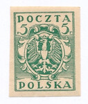 0086 A ax zielony papier biały średni gładki czysty** Wydanie w walucie markowej